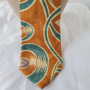 Karl Lagerfeld Swiss Geometric Retro Swirl Men’s Necktie